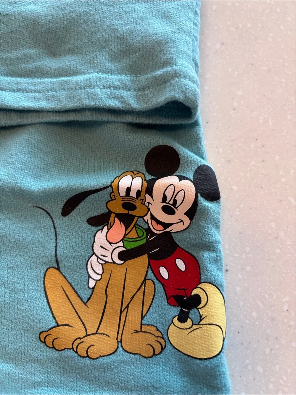Disney Mickey Mouse Hooded Kids Short Set - Light Teal & Gray sets